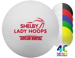 4" Foam Mini-Basketballs (2-tone)